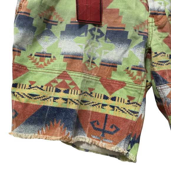 Polo Ralph Lauren Mens Aztec Print Raw Hem Shorts Size‎ 42 Colorful Southwestern - Picture 3 of 9
